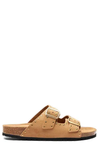 Scarosso Hopi Beige Suede - Man Sandals Beige In Beige - Suede