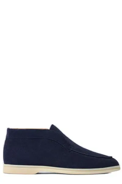 Scarosso Leonardo Blue Suede - Man Boots Blue In Blue - Suede