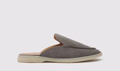 Scarosso Lucrezio Grey Suede - Man Slippers Grey In Grey - Suede