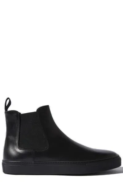 Scarosso Sneakers Tommaso Nero Intenso Calf Leather In Black Calf