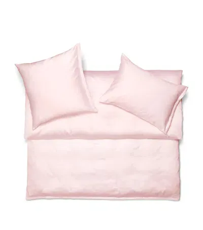 Schlossberg Noblesse Super King Flat Sheet In Pink