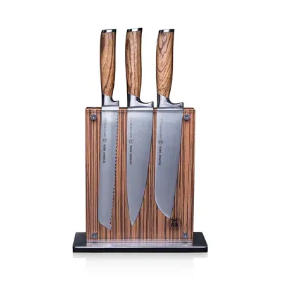 Schmidt Brothers Cutlery Zebra Wood 7-pc. Knife Block Set