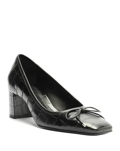 Schutz Arissa Croco Pumps Black