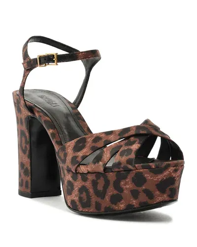 Schutz Women's Keefa Platform Sandals In Animal Print