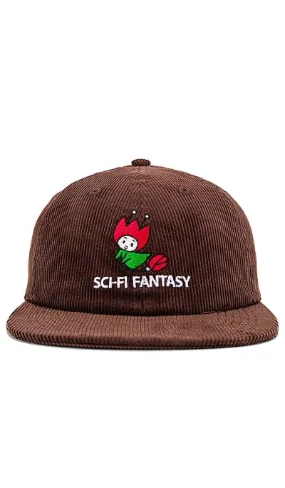 Sci-fi Fantasy Flying Rose Hat In Brown