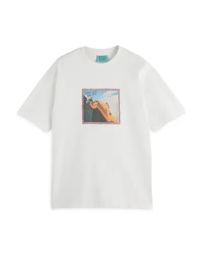 Scotch & Soda Joe Jonas X  Photo Print Tee In White