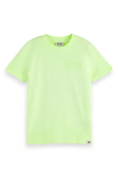 Scotch & Soda Kids' Logo-print Cotton T-shirt In Green