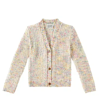 Scotch & Soda Kids' Ribbed-knit Cardigan In Multicolor