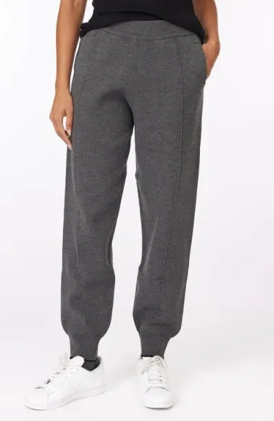 Scotch & Soda Compact Joggers In Charcoal Melange