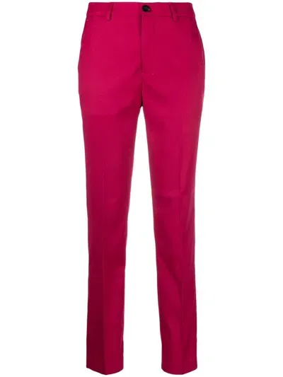 Scotch & Soda Straight-leg Tailored Trousers In Rosa