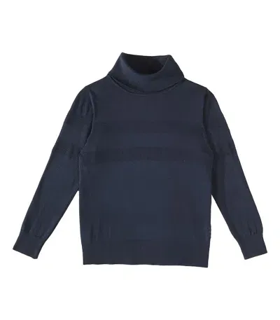 Scotch & Soda Kids' Turtleneck Sweater In Blau