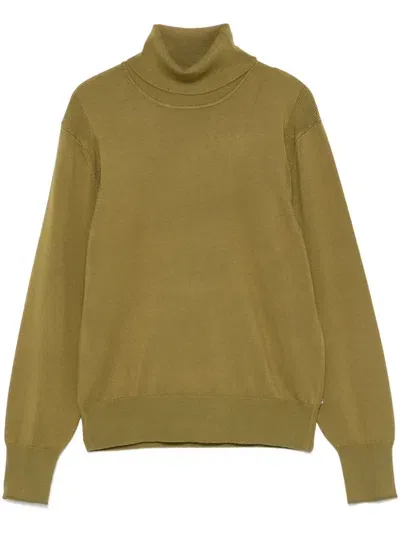 Scotch & Soda Turtleneck Sweater In Green