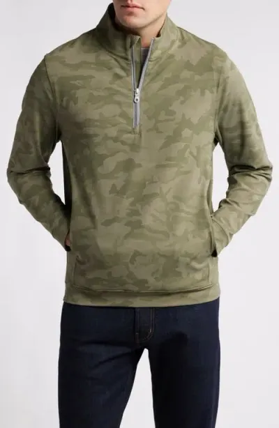 Scott Barber High Performance Quarter Zip Stretch Pullover In Camo