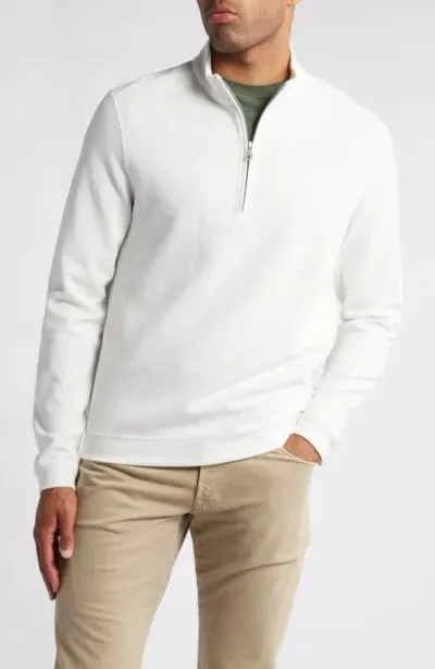 Scott Barber Stretch Quarter Zip Top In Winter White