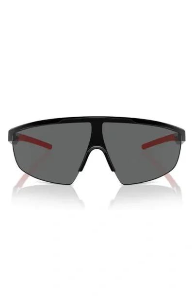 Scuderia Ferrari 140mm Shield Sunglasses In Black