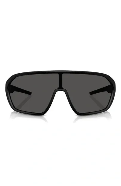 Scuderia Ferrari 42mm Mirrored Pillow Sunglasses In Matte Black