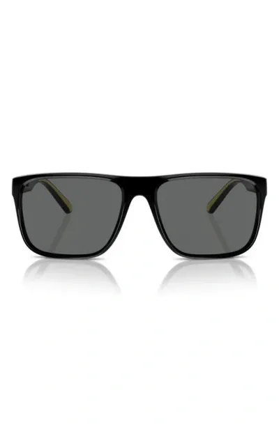 Scuderia Ferrari 59mm Square Sunglasses In Black