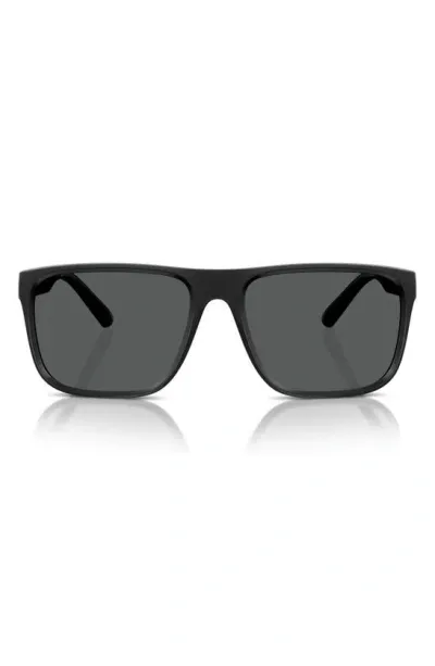 Scuderia Ferrari 59mm Square Sunglasses In Matte Black