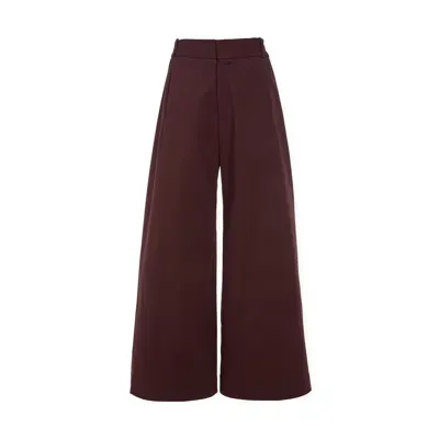 Sea Kerith Solid Sportswear Pants Burgundy