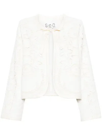 Sea Lace Jacket In White