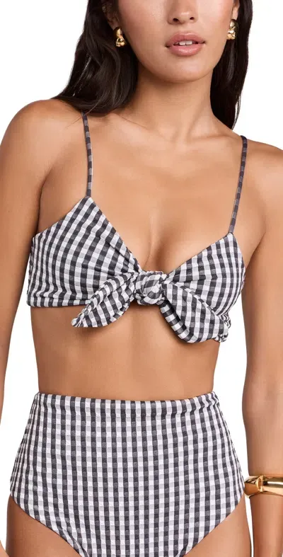 Sea Pucker Gingham Bikini Top Multi