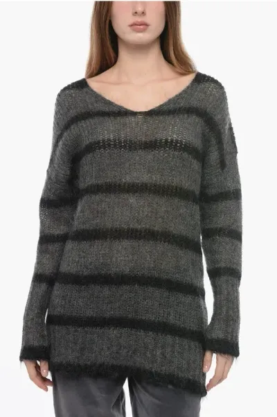 Seafarer Striped V-neck Zoe Sweater