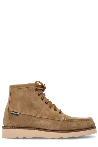 Sebago Tala High Suede Boots In Beige