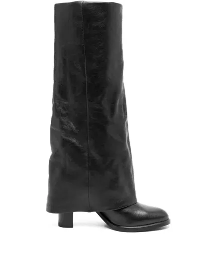 See By Chloé 95mm Leather Boots In Black