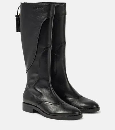 See By Chloé Tassel Leather Knee-high Boots In Black