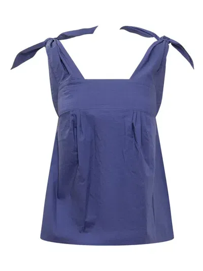 See By Chloé Top With Bows In Blue