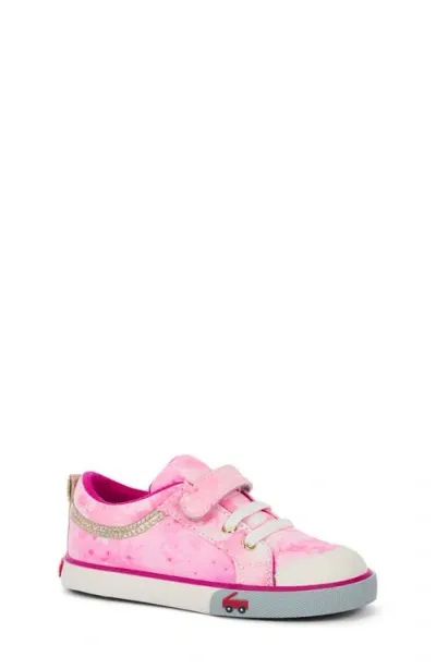 See Kai Run Kids' Kristin Sneaker In Hot Pink/stars