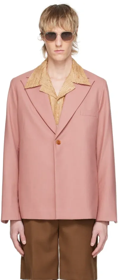 Séfr Pink Power Blazer In Rose Pink