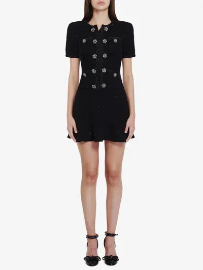 Self-portrait Knit Mini Dress In B