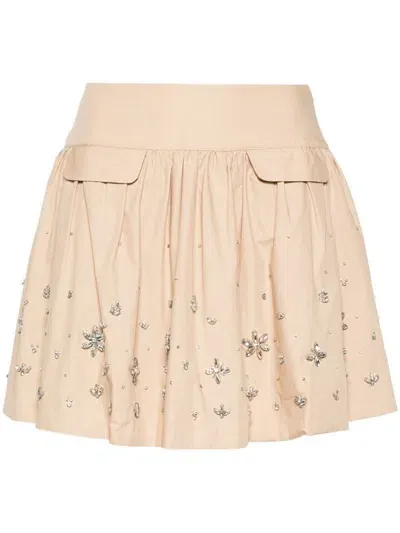 Self-portrait Self Portrait Skirts Beige