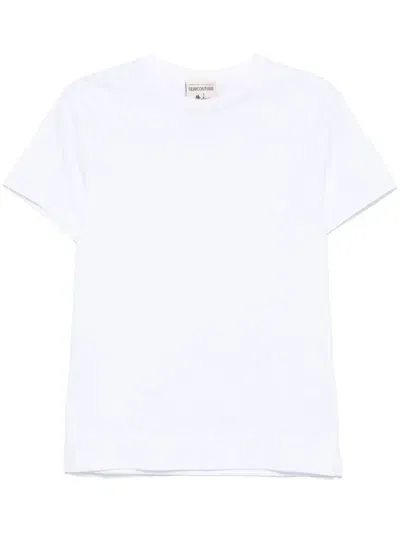 Semicouture Annetta Cotton T Shirt In White