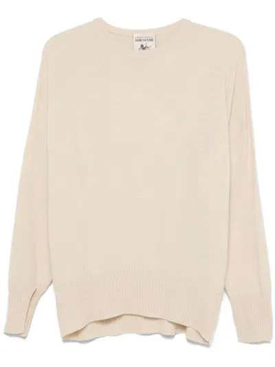 Semicouture Avis Sweater In Cream