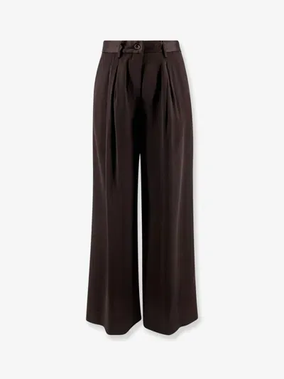 Semicouture Trouser In Brown