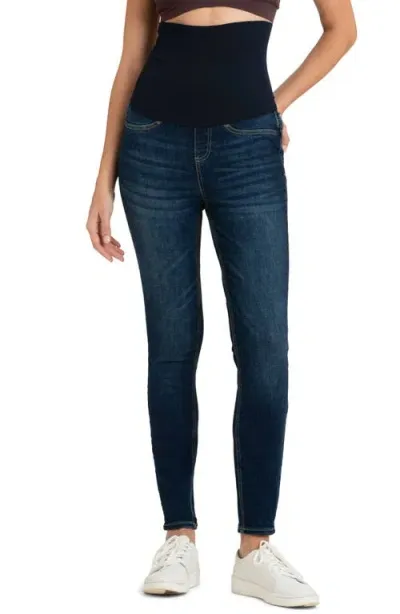 Seraphine Women's Maternity Post Mat Skinny Jeans In Medium Blue