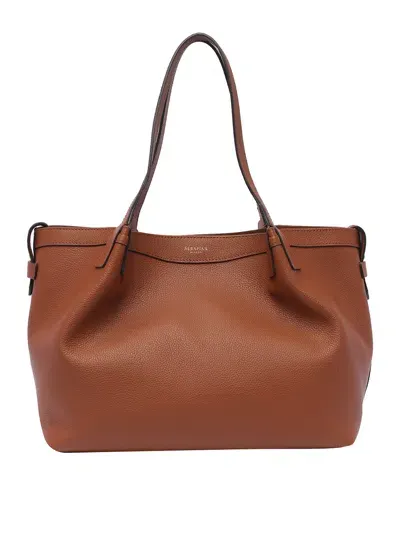 Serapian Small Secret Shoulder Bag In Brown