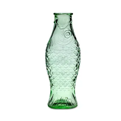 Serax Paola Navone Fish & Fish Glass Bottle 1l Green