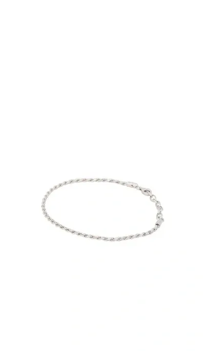 Serge De Nimes Rope Bracelet In Silver