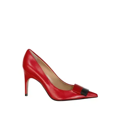 Sergio Rossi 090 Leather Pumps In Red