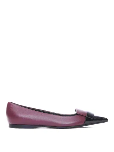 Sergio Rossi Flat Shoes In Púrpura