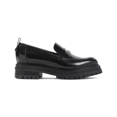 Sergio Rossi Black Leather Loafers