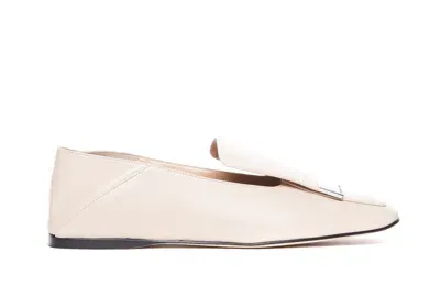 Sergio Rossi Flat Shoes In White