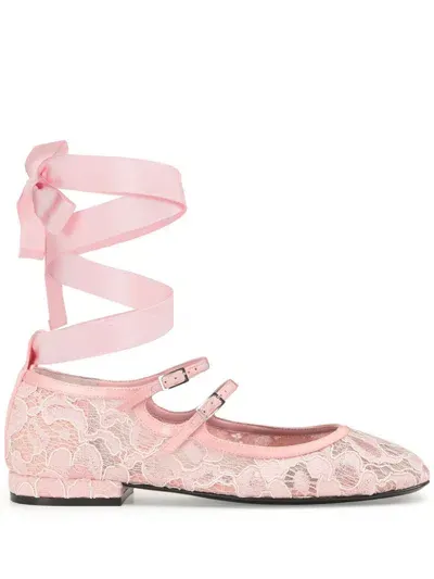 Sergio Rossi Gladiator Ballerina Shoes In Pink