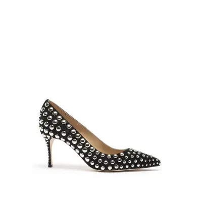 Sergio Rossi Godiva 075 Studs Leather Pumps In Black