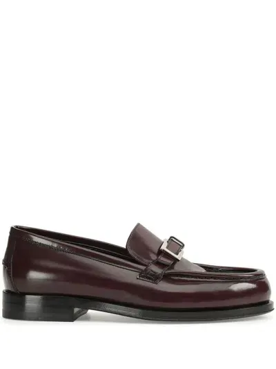 Sergio Rossi Sr Nora Leather Loafers In Purple