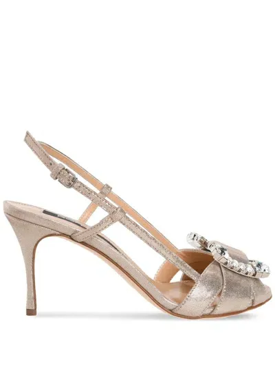 Sergio Rossi Sr Twenty 75mm Sandals In Neutrals