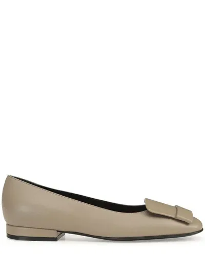 Sergio Rossi Sr1 Ballerina Shoes In Neutrals